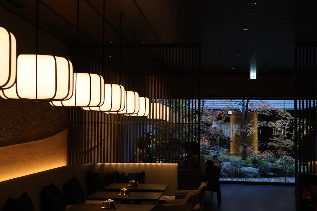 Cozy interior of Monzen Gardens restaurant