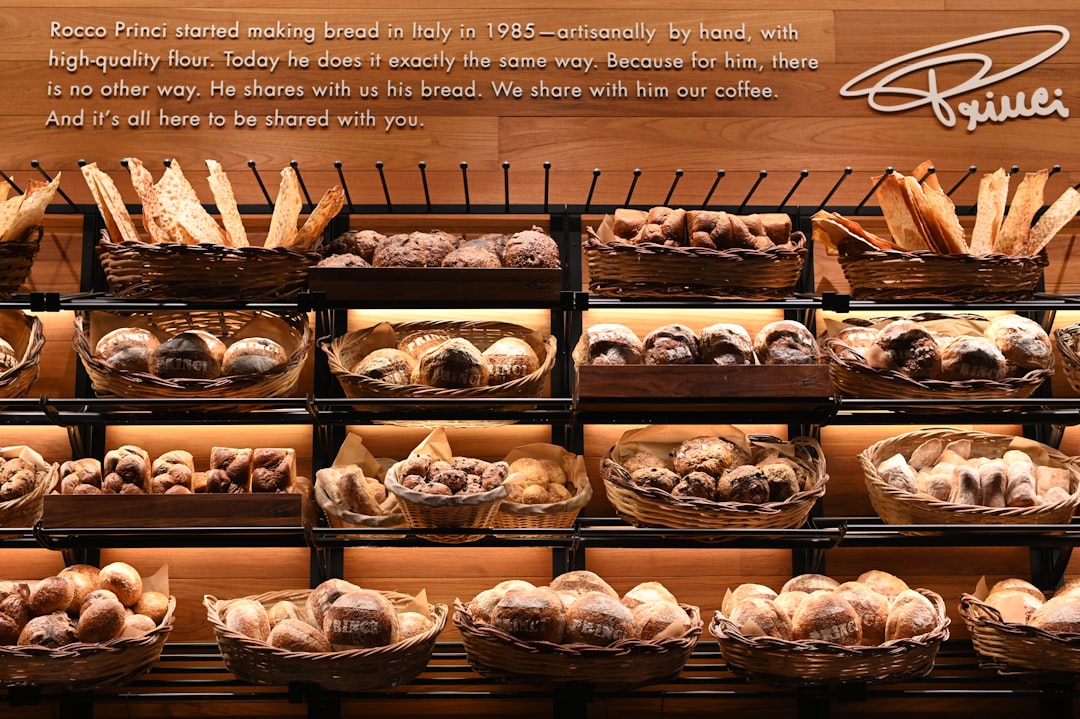Freshly baked assorted muffins