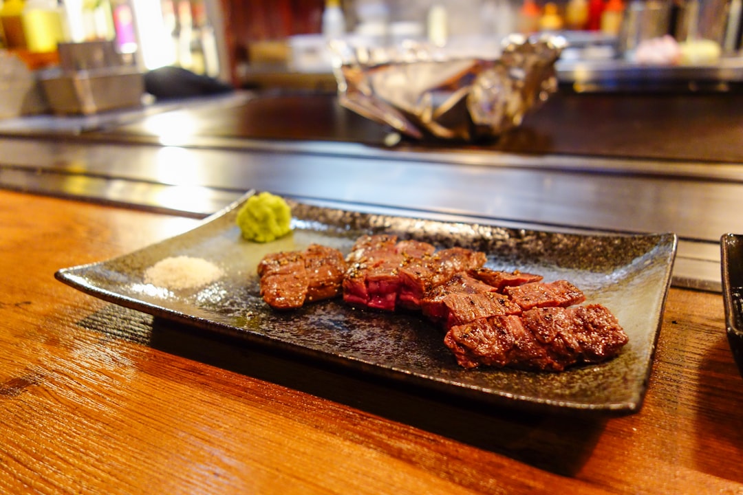 Japanese yakiniku BBQ with grilled meat