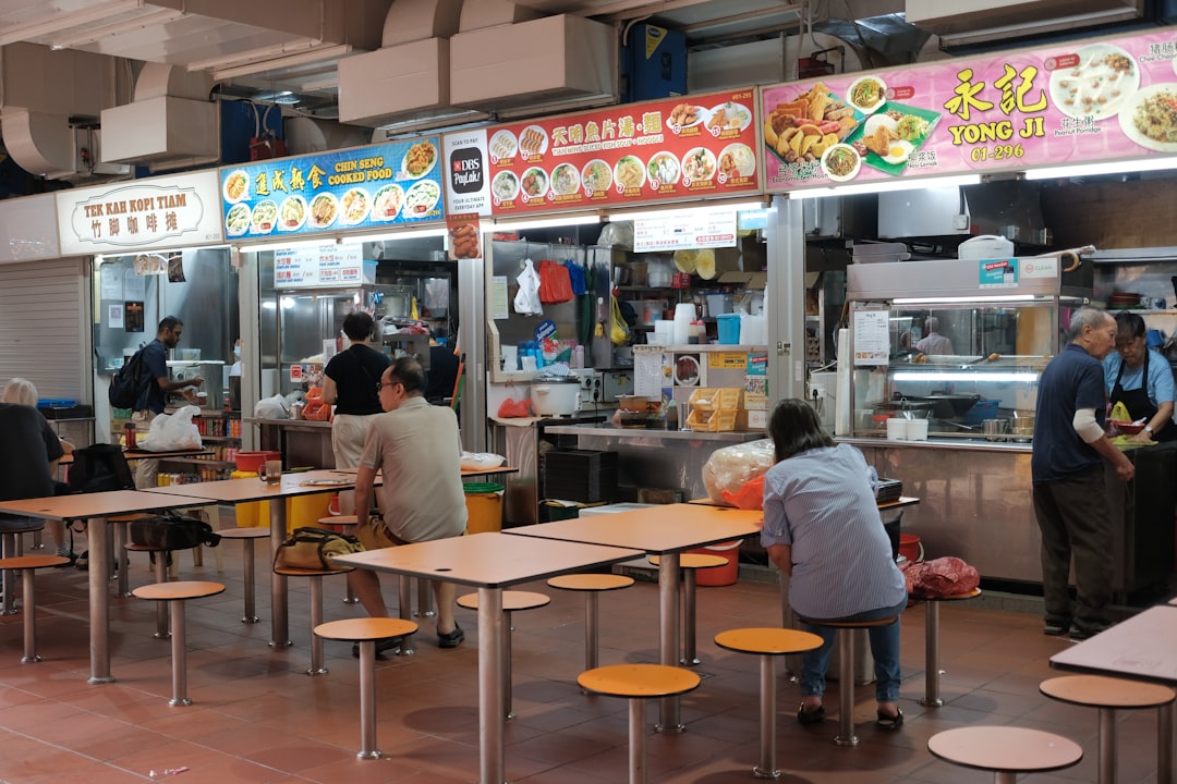 Prawn noodles hawker dish