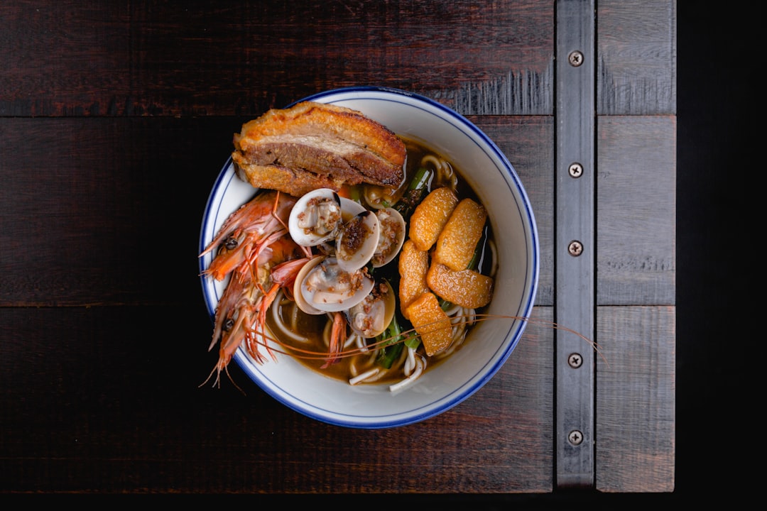 Traditional Singapore prawn noodles